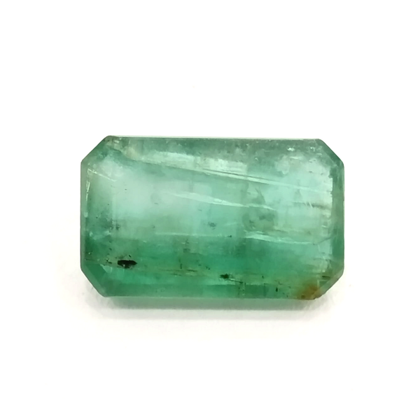 Natural Emerald (Panna) rectangle cut loose gemstone, lab certified IGCDKBAJ48993