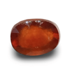 Natural brownish orange Hessonite (Gomed) oval mixed cut loose gemstone, IGC certified IGCDKBAJ42695