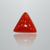 Natural Italian Red Coral (Moonga) triangular cabochon, untreated, certified IGCDKBAJ42438
