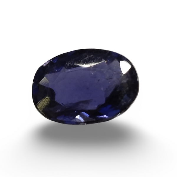 Natural Iolite (Kaka Neeli) oval mixed cut loose gemstone, IGC certified IGCDKBAJ42124