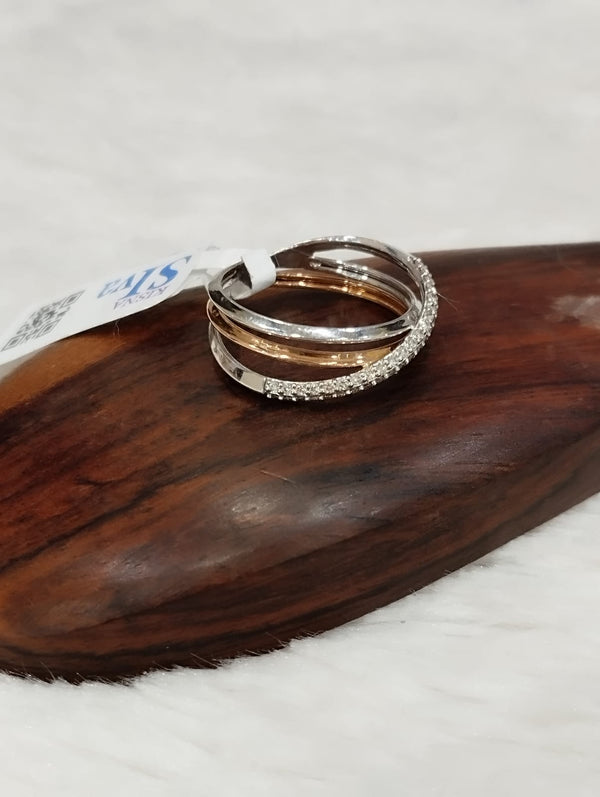 Kisna 14K Gold Natural Diamond Ring – 0.22 Ct of Timeless Elegance image 1