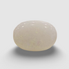 Natural White Opal 3.11 ratti oval cabochon loose gemstone, IGC certified IGCDKBAJ42897