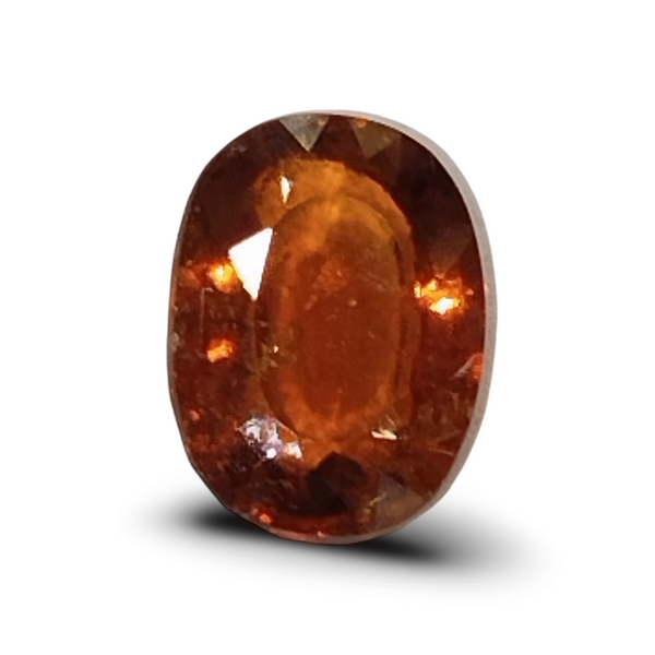 Natural Hessonite Garnet | Brownish Orange | Oval Mix Cut | Certified Certificate No.: IGCDKBAJ42704 image 1