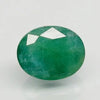 Natural Emerald 12.26 Ratti Govt. Lab Certified | Oval Mixed Cut | Certificate No.: 6938D27085 image 0