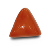 Natural Italian Red Coral | Certified Triangular Cabochon Moonga | Untreated Gemstone IGCDKBAJ42386 image 0
