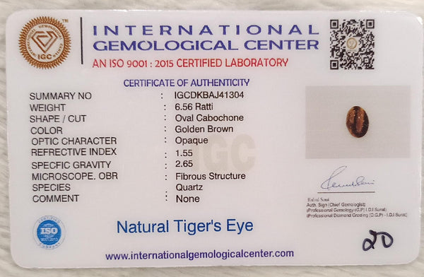 Tiger Eye The Essence of Grounding and Strength Summary No IGCDKBAJ41304 image 2