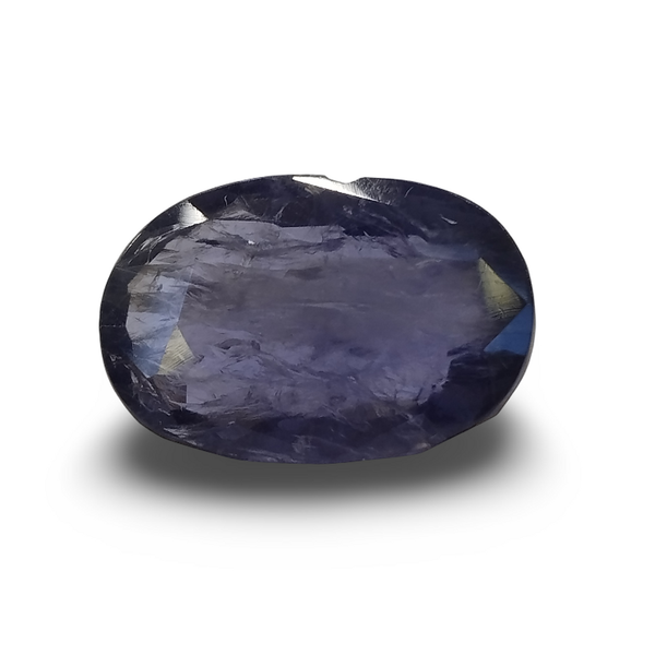 Natural Iolite (Kaka Neeli) oval mixed cut loose gemstone, IGC certified IGCDKBAJ41558