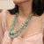 Natural emerald two line bead necklace (EN03) – Tushar Gems