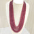 Natural ruby seven line bead necklace – Tushar Gems
