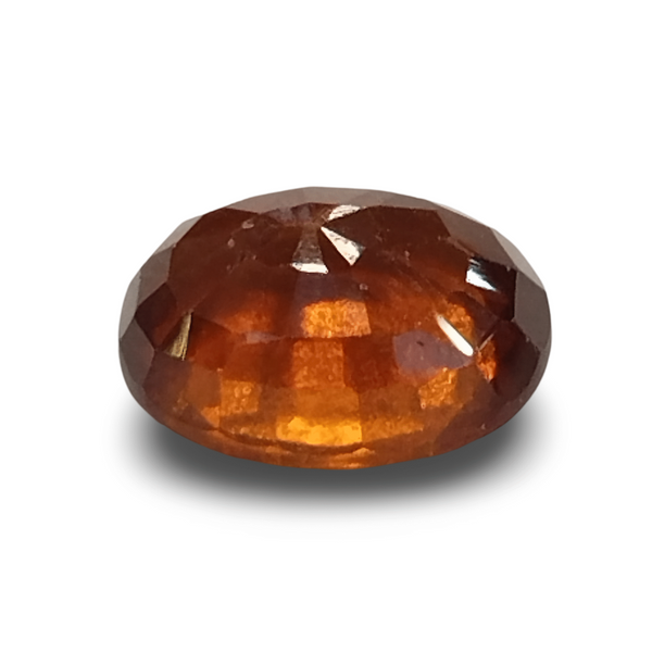 Natural Hessonite (Gomed) | Oval Mix Cut | IGC Certified Certificate Number: IGCDKBAJ42783 image 1