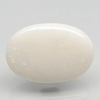 Natural White Opal 11.99 ratti oval cabochon loose gemstone, Govt. lab report no. 6810D26553