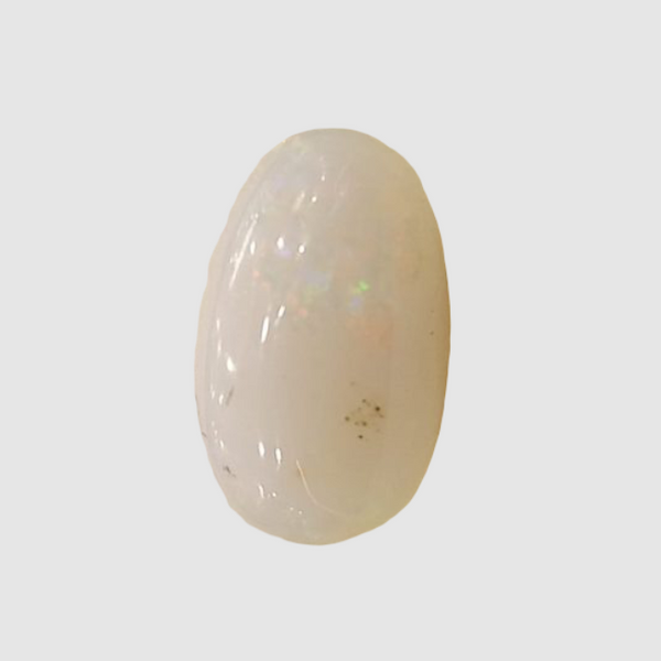 Natural White Opal 4.17 Ratti| Oval Cabochone | Certified No. IGCDKBAJ42946 image 1