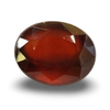 Natural brownish orange Hessonite (Gomed) oval mixed cut loose gemstone, certified IGCDKBAJ42742