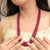 Natural Ruby Three Line Necklace: A Dazzling Display of Luxury and Passion image 0