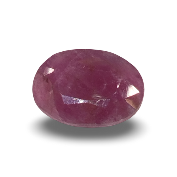 Natural Ruby (Manik) oval cut loose gemstone, IGC certified IGCDKBAJ44826
