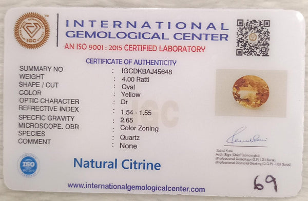 Natural Citrine: The Stone of Abundance and Optimism Summary No IGCDKBAJ45648 image 2