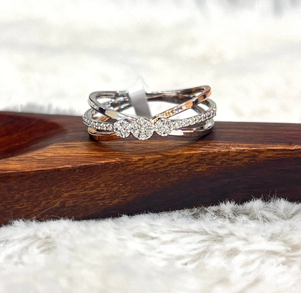 Kisna 14K Gold Natural Diamond Ring – 0.16 Ct of Sparkling Elegance image 0