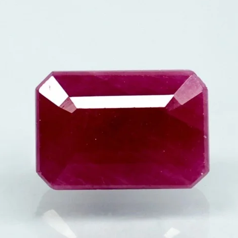Natural Purplish Red Ruby | Certified Unheated | Octagon Mixed Cut | 7.23 RT | Report No. 9581D38661 image 0