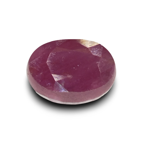 Natural red Ruby (Manik) oval mixed cut loose gemstone, IGC certified IGCDKBAJ41386