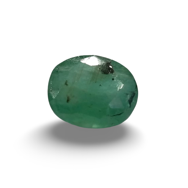 Natural Emerald (Panna) oval mixed cut loose gemstone, lab certified IGCDKBAJ58255
