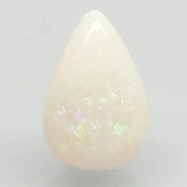 Natural Fire Opal 5.04 ratti pear cabochon loose gemstone, Govt. lab report no. 6938D27117