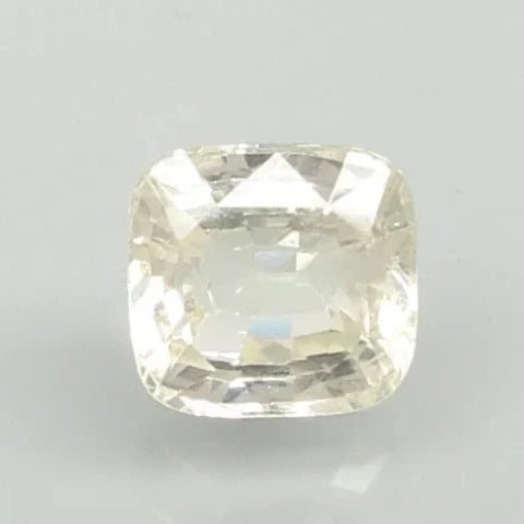 Certified Natural Yellow Sapphire (Pukhraj) – 4.96 Carat / 5.51 Ratti | Untreated | Cushion Mixed Cut | GJEPC IGJ Certified | Report No. 6810D26559 image 0
