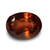 Natural brownish orange Hessonite (Gomed) oval mixed cut loose gemstone, certified IGCDKBAJ42711