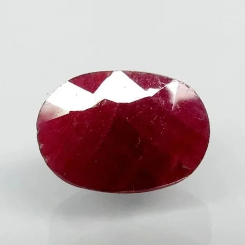 Natural Purplish Red Ruby | Certified Unheated | Oval Mixed Cut Report No. 9498D38422 image 0