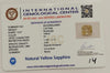 Natural Yellow Sapphire |Rectangle Cut | IGC Certified No.: IGCDKBAJ49681 image 2