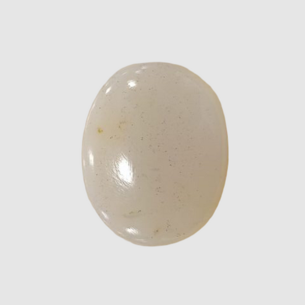 Natural White Opal 6.06Ratti| Oval Cabochone | Certified No. IGCDKBAJ42959 image 1