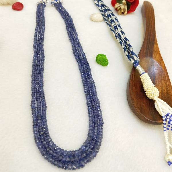 Natural Three Line Blue Sapphire Necklace: A Timeless Masterpiece of Elegance image 4