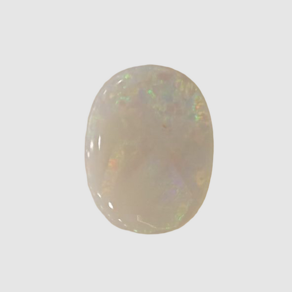 Natural White Opal 6.50 Ratti| Oval Cabochone | Certified No. IGCDKBAJ42974 image 1