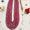 NaturalRuby Nine Line Beaded Necklace: A Symbol of Elegance and Passion image 2