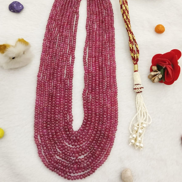 NaturalRuby Nine Line Beaded Necklace: A Symbol of Elegance and Passion image 2