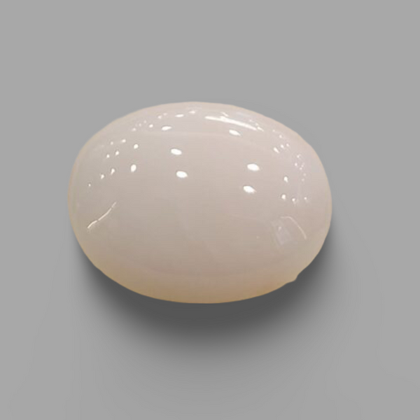 Natural White Coral (Safed Moonga) certified loose gemstone, report no. IGCDKBAJ44680