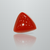 Natural Italian Red Coral (Moonga) triangular cabochon, IGC certified IGCDKBAJ42407