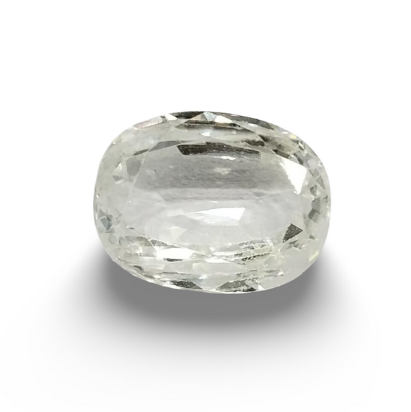 Natural White Zircon | Certified | Oval | Certificate No.: IGCDKBAJ46140 image 0