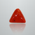 Natural Italian Red Coral (Moonga) triangular cabochon, untreated, certified IGCDKBAJ42415