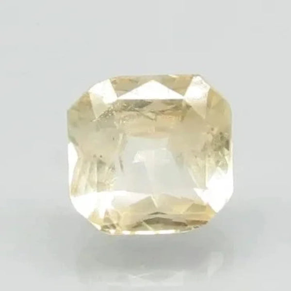 Natural Yellow Sapphire (Pukhraj) octagon mixed cut loose gemstone, report no. 7655D30688