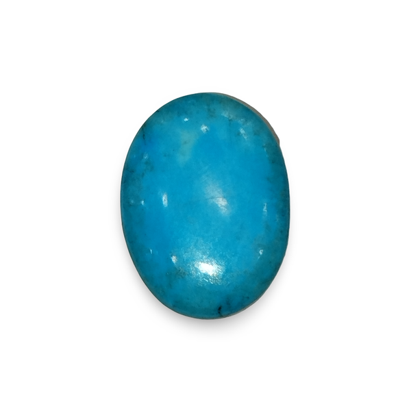 Natural Turquoise (Firoza) oval cut loose gemstone, IGC certified IGCDKBAJ44694
