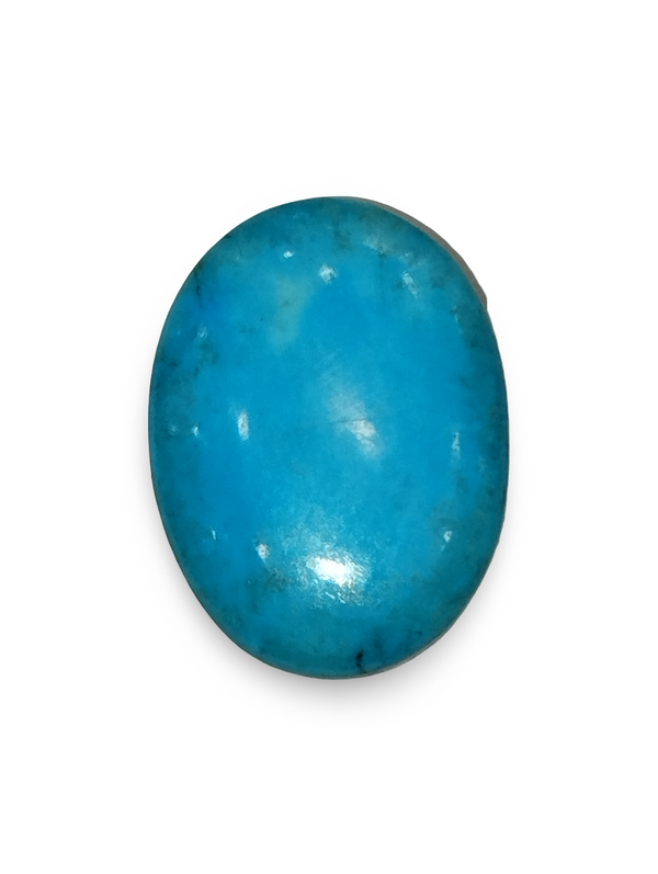 Natural Turquoise | Oval | Sea Blue | Certified | Astrological GemstoneCertificate No.: IGCDKBAJ44694 image 0