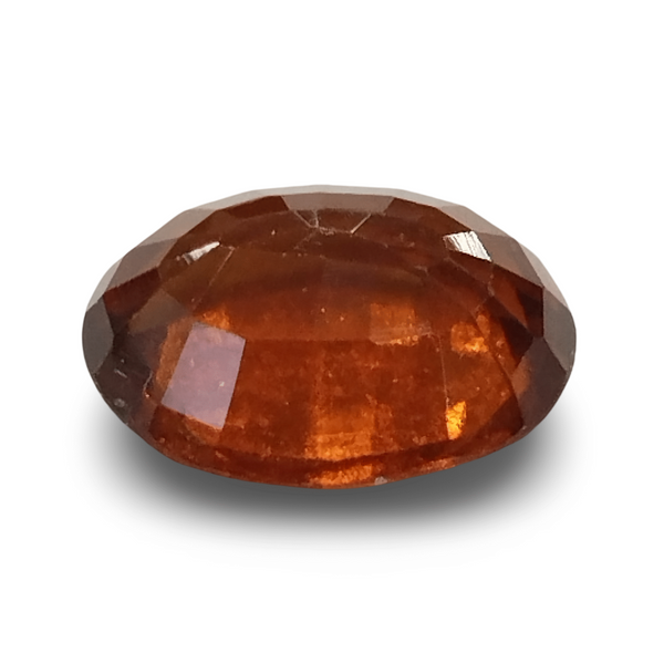 Natural Hessonite Garnet | Oval Mix Cut | Brownish Orange Certificate No.: IGCDKBAJ42713 image 1