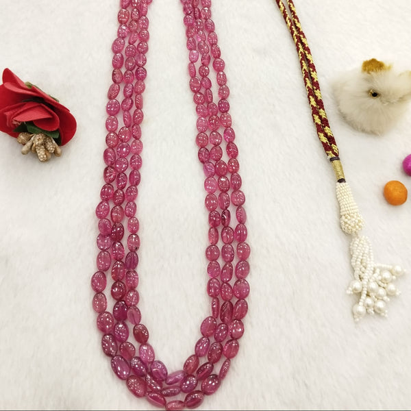 Natural RubyThree Line TumbleNecklace: A Radiant Statement of Luxury image 5