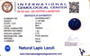 Natural Lapis Lazuli | Round Shape | IGC Certified Certificate No.: IGCDKBAJ44671 image 2