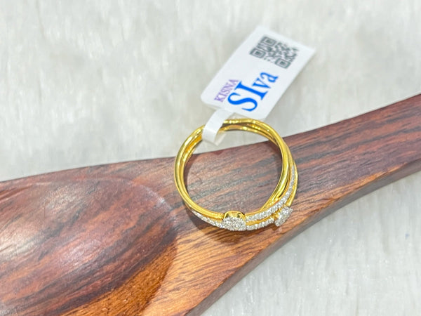 Natural Diamond 14K Gold Elegant Women's Ring by Kisna Diamond image 2