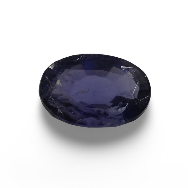 Natural Iolite (Kaka Neeli) oval mixed cut loose gemstone, IGC certified IGCDKBAJ42095