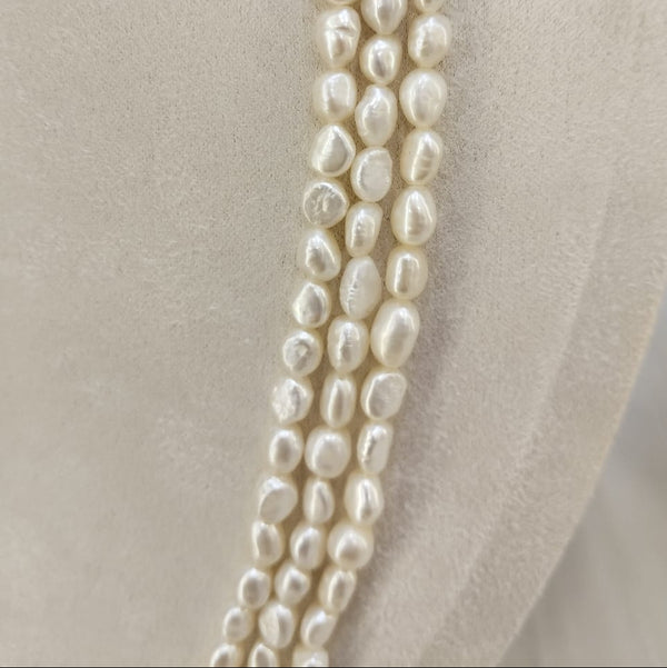 The Natural Three-Line Unusual Shape Necklace: A Bold Statement of Organic Elegance 088 image 1