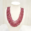 Natural ruby six line tumble necklace – Tushar Gems