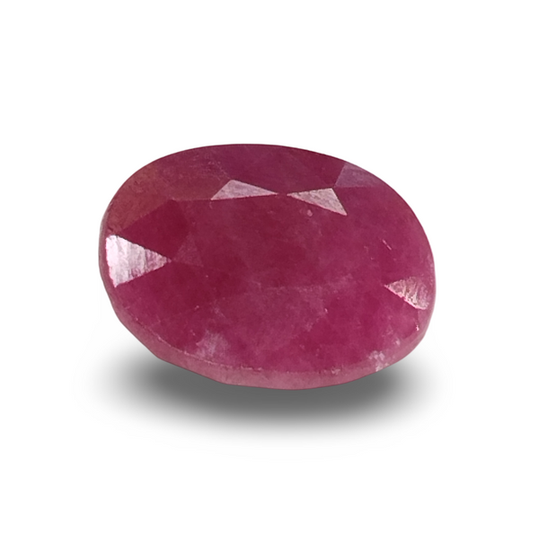 Natural deep red Ruby (Manik) oval cut loose gemstone, IGC certified IGCDKBAJ47511
