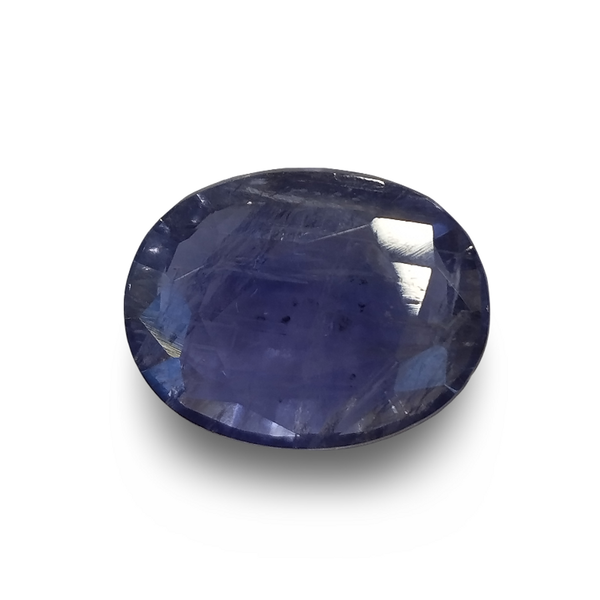 Natural Iolite (Kaka Neeli) oval mixed cut loose gemstone, IGC certified IGCDKBAJ42085